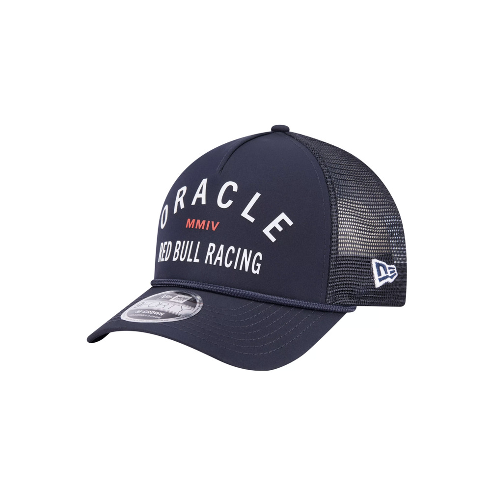 Oracle Red Bull Nascar Racing Cap New Era 9FORTY Trucker Hat Navy Snapback NEW